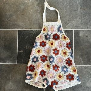 Zara crochet romper halter